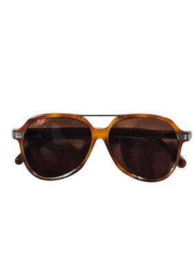 Cartier Havana Brown Aviator Sunglasses Mens Unisex Authentic